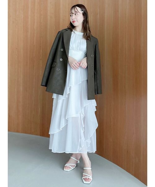 dazzlin(ダズリン)の「アシメフリルリボンシフォンワンピース(ワンピース・レディース・ブラック/ブルー/ピンク・MEDIUM/SMALL)」の19枚目の写真