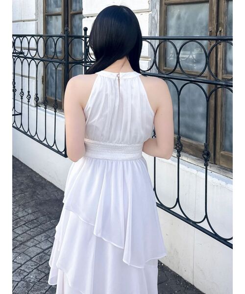 dazzlin(ダズリン)の「アシメフリルリボンシフォンワンピース(ワンピース・レディース・ブラック/ブルー/ピンク・MEDIUM/SMALL)」の20枚目の写真
