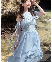 Romane Tiered Knit Dress（ワンピース）｜Her lip to（ハーリップ