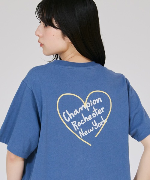 Champion(チャンピオン)の「【Champion/チャンピオン】レディース ショートスリーブTシャツ(Tシャツ/カットソー・レディース・ダークブラウン/ブラック系その他/ホワイト/ブルー系その他3・MEDIUM/LARGE)」の9枚目の写真