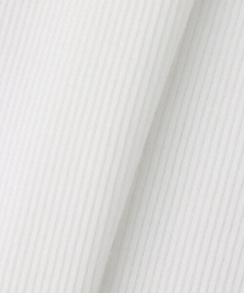 allureville（アルアバイル）の「【SPORTY&RICH(スポーティーアンドリッチ)】LOGO RIBBED BABY TEE（Tシャツ/カットソー・レディース・ホワイト・1）」の5枚目の写真