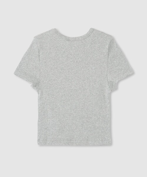 allureville（アルアバイル）の「【SPORTY&RICH(スポーティーアンドリッチ)】LOGO RIBBED BABY TEE（Tシャツ/カットソー・レディース・ホワイト・1）」の6枚目の写真