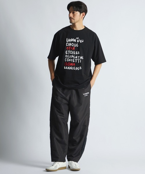 LANVIN en Bleu(ランバンオンブルー)の「“CIRQUE D’ HIVER" ハンドライティングロゴ Tシャツ(Tシャツ/カットソー・メンズ・ホワイト/ブラック・52/50/48/46)」の3枚目の写真