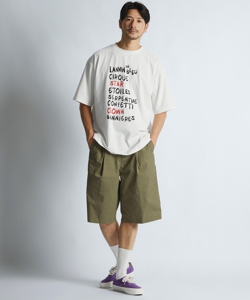 LANVIN en Bleu(ランバンオンブルー)の「“CIRQUE D’ HIVER" ハンドライティングロゴ Tシャツ(Tシャツ/カットソー・メンズ・ホワイト/ブラック・52/50/48/46)」の5枚目の写真