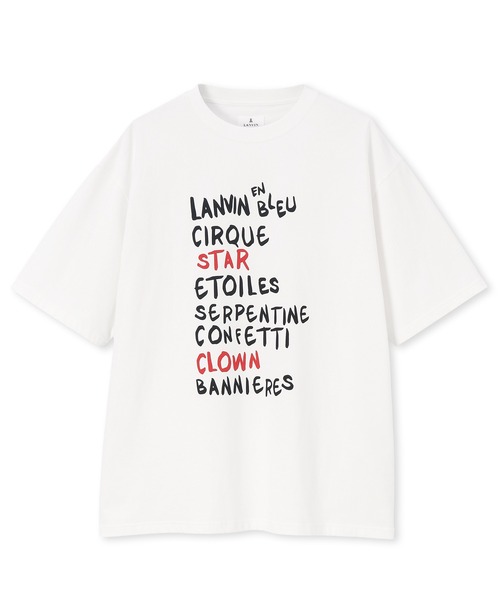 LANVIN en Bleu(ランバンオンブルー)の「“CIRQUE D’ HIVER" ハンドライティングロゴ Tシャツ(Tシャツ/カットソー・メンズ・ホワイト/ブラック・52/50/48/46)」の9枚目の写真