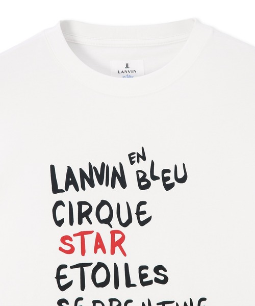 LANVIN en Bleu(ランバンオンブルー)の「“CIRQUE D’ HIVER" ハンドライティングロゴ Tシャツ(Tシャツ/カットソー・メンズ・ホワイト/ブラック・52/50/48/46)」の11枚目の写真