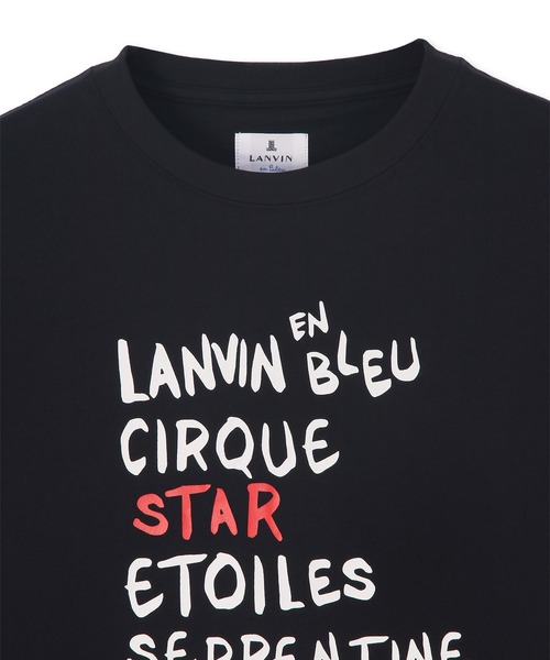 LANVIN en Bleu(ランバンオンブルー)の「“CIRQUE D’ HIVER" ハンドライティングロゴ Tシャツ(Tシャツ/カットソー・メンズ・ホワイト/ブラック・52/50/48/46)」の12枚目の写真