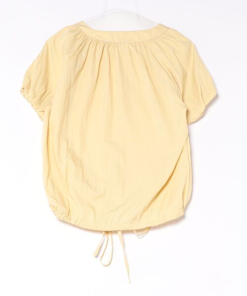 Ritzy(リッツィー)の「パフスリーブ半袖・ドロストブラウス(シャツ/ブラウス・レディース・ベージュ/グリーン・LARGE/MEDIUM)」の10枚目の写真