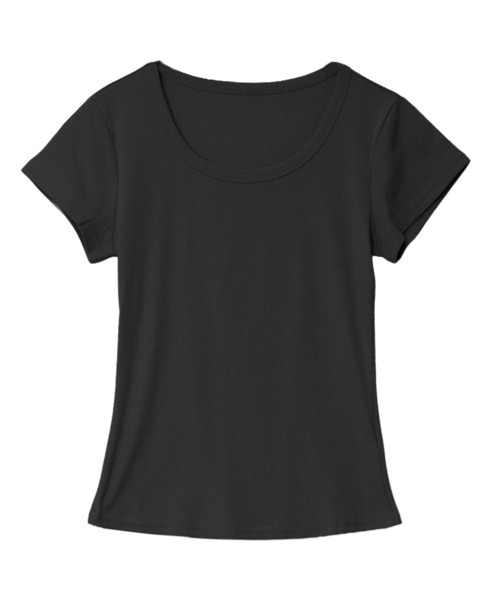 KOBE LETTUCE(コウベレタス)の「UネックフィットTシャツ(Tシャツ/カットソー・レディース・ブラック/オフホワイト/グレー/ブルー・M)」の15枚目の写真