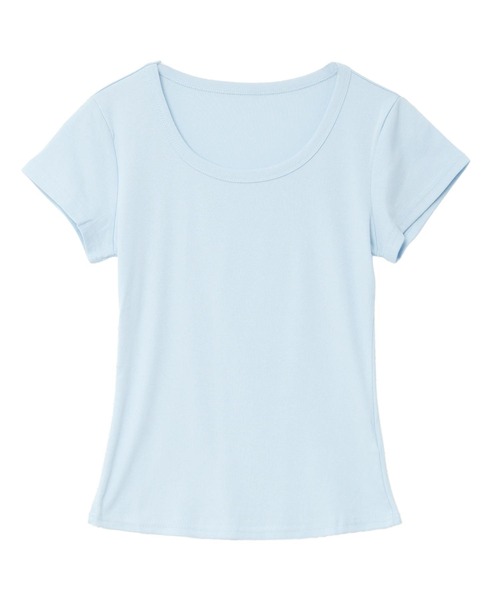 KOBE LETTUCE(コウベレタス)の「UネックフィットTシャツ(Tシャツ/カットソー・レディース・ブラック/オフホワイト/グレー/ブルー・M)」の17枚目の写真