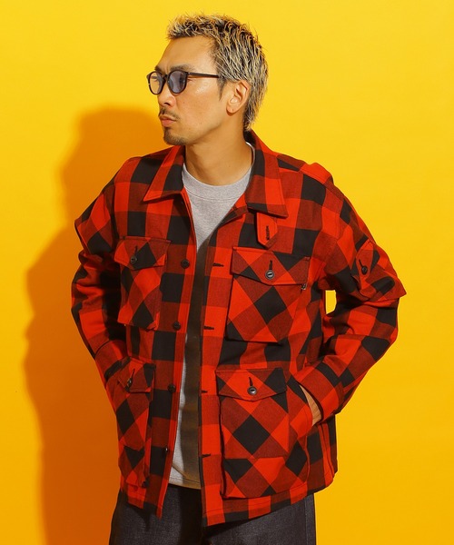 ROTAR(ローター)の「Buffalo Check Shirt Jacket(ミリタリージャケット・メンズ・グリーン/チャコールグレー/レッド・X-LARGE/LARGE/MEDIUM)」の22枚目の写真