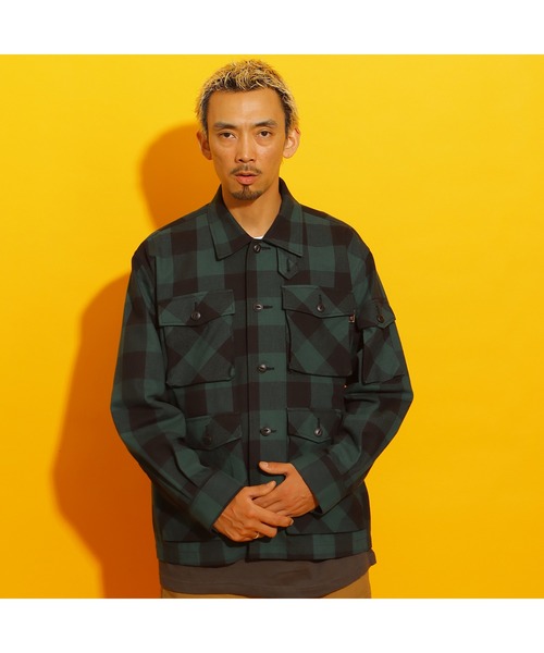 ROTAR(ローター)の「Buffalo Check Shirt Jacket(ミリタリージャケット・メンズ・グリーン/チャコールグレー/レッド・X-LARGE/LARGE/MEDIUM)」の8枚目の写真