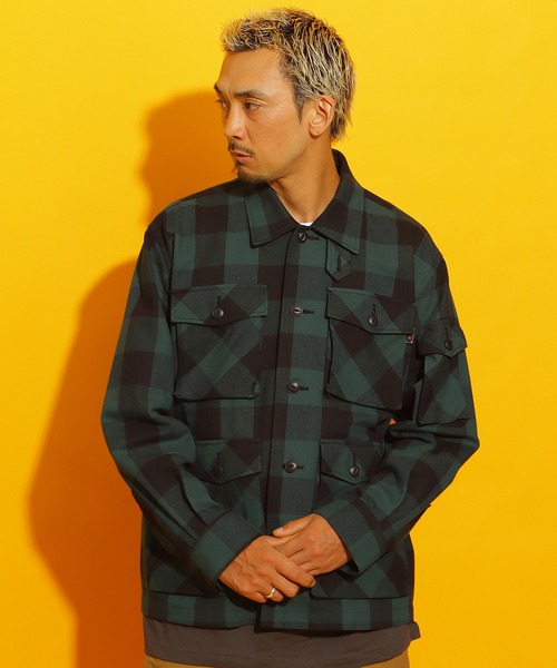 ROTAR(ローター)の「Buffalo Check Shirt Jacket(ミリタリージャケット・メンズ・グリーン/チャコールグレー/レッド・X-LARGE/LARGE/MEDIUM)」の9枚目の写真