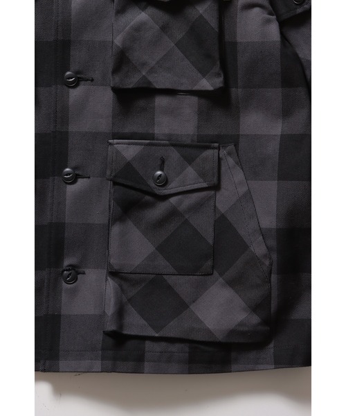 ROTAR(ローター)の「Buffalo Check Shirt Jacket(ミリタリージャケット・メンズ・グリーン/チャコールグレー/レッド・X-LARGE/LARGE/MEDIUM)」の15枚目の写真