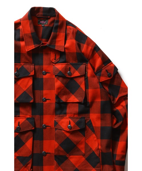 ROTAR(ローター)の「Buffalo Check Shirt Jacket(ミリタリージャケット・メンズ・グリーン/チャコールグレー/レッド・X-LARGE/LARGE/MEDIUM)」の18枚目の写真
