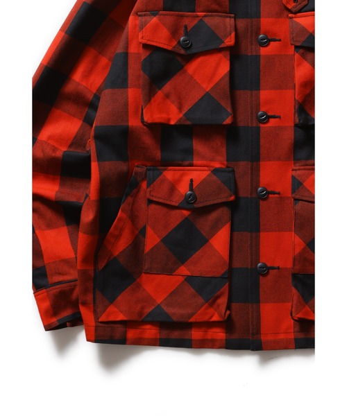 ROTAR(ローター)の「Buffalo Check Shirt Jacket(ミリタリージャケット・メンズ・グリーン/チャコールグレー/レッド・X-LARGE/LARGE/MEDIUM)」の19枚目の写真