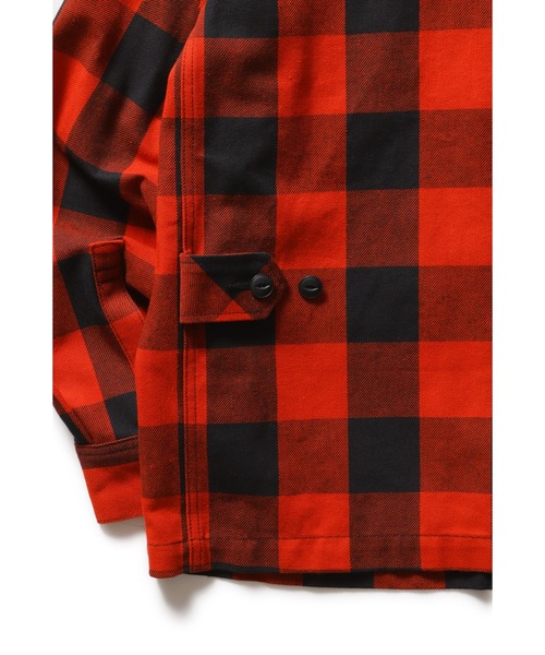 ROTAR(ローター)の「Buffalo Check Shirt Jacket(ミリタリージャケット・メンズ・グリーン/チャコールグレー/レッド・X-LARGE/LARGE/MEDIUM)」の4枚目の写真