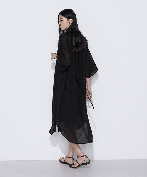 COMME CA（コムサ）の「〔 TALLサイズ 〕 【セットアップ対応】トリアセクールスラブ シャツワンピース（ワンピース・レディース・キナリ・15号）」の11枚目の写真