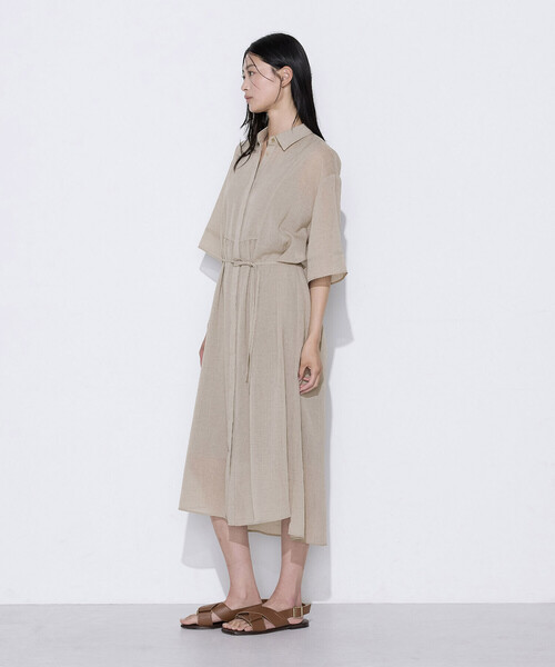 COMME CA（コムサ）の「〔 TALLサイズ 〕 【セットアップ対応】トリアセクールスラブ シャツワンピース（ワンピース・レディース・キナリ・15号）」の19枚目の写真