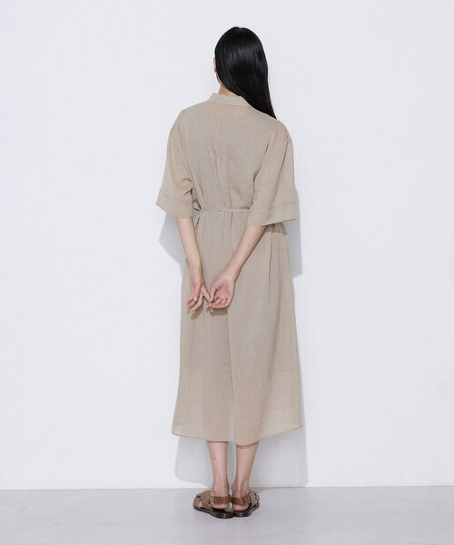 COMME CA（コムサ）の「〔 TALLサイズ 〕 【セットアップ対応】トリアセクールスラブ シャツワンピース（ワンピース・レディース・キナリ・15号）」の20枚目の写真