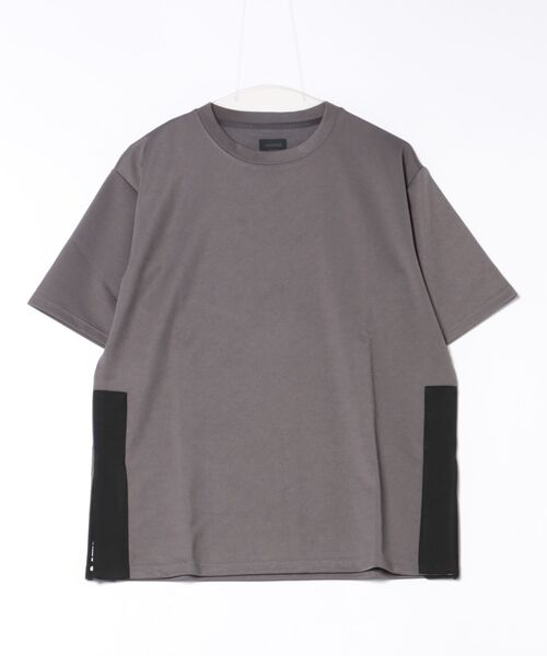 MMMM(エムエムエムエム)の「《MMMM》サイドスリットTEE(Tシャツ/カットソー・メンズ・チャコールグレー・MEDIUM)」の1枚目の写真