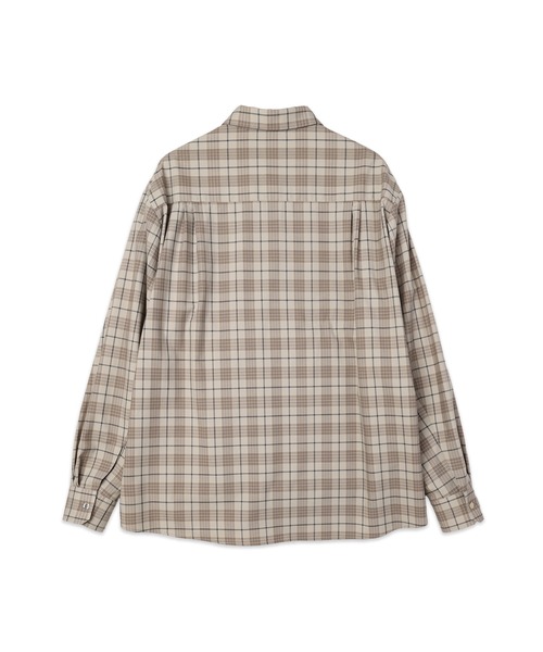 CULLNI（クルニ）の「Turtun Check Bow Tie Long Sleeve Shirt（シャツ/ブラウス・メンズ・ブラウン/ベージュ/ブラック/グレー・2/1/0）」の12枚目の写真