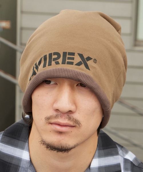 AVIREX(アヴィレックス)の「AVIREX/アビレックス AX REVERSIBLE SWEAT CAP リバーシブル スウェット キャップ ニット帽 ビーニー オールシーズン ストリート カジュアル メンズ レディース 2026年 夏 夏服(ニットキャップ/ビーニー・メンズ・ブラック/グレー/ブラウン・FREE)」の12枚目の写真