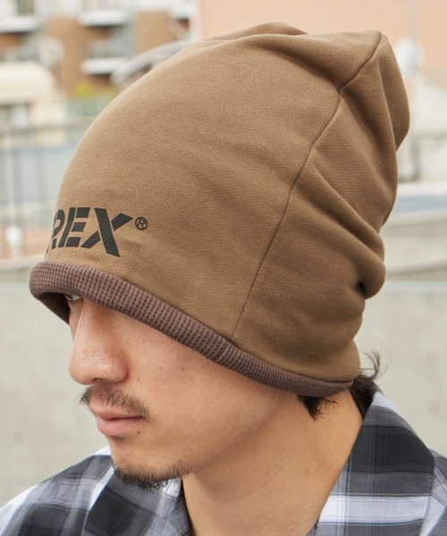 AVIREX(アヴィレックス)の「AVIREX/アビレックス AX REVERSIBLE SWEAT CAP リバーシブル スウェット キャップ ニット帽 ビーニー オールシーズン ストリート カジュアル メンズ レディース 2026年 夏 夏服(ニットキャップ/ビーニー・メンズ・ブラック/グレー/ブラウン・FREE)」の11枚目の写真