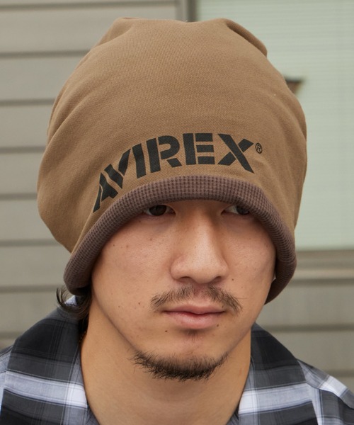 AVIREX(アヴィレックス)の「AVIREX/アビレックス AX REVERSIBLE SWEAT CAP リバーシブル スウェット キャップ ニット帽 ビーニー オールシーズン ストリート カジュアル メンズ レディース 2026年 夏 夏服(ニットキャップ/ビーニー・メンズ・ブラック/グレー/ブラウン・FREE)」の10枚目の写真