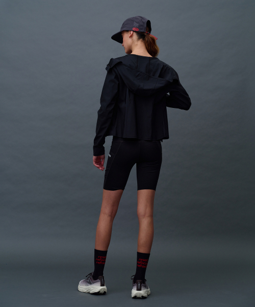 MENASOO（ミナス）の「Face Cover Zip Up Jersey_Black（ナイロンジャケット・レディース・ブラック・SMALL/MEDIUM/LARGE/X-LARGE）」の5枚目の写真