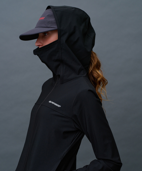 MENASOO（ミナス）の「Face Cover Zip Up Jersey_Black（ナイロンジャケット・レディース・ブラック・SMALL/MEDIUM/LARGE/X-LARGE）」の14枚目の写真