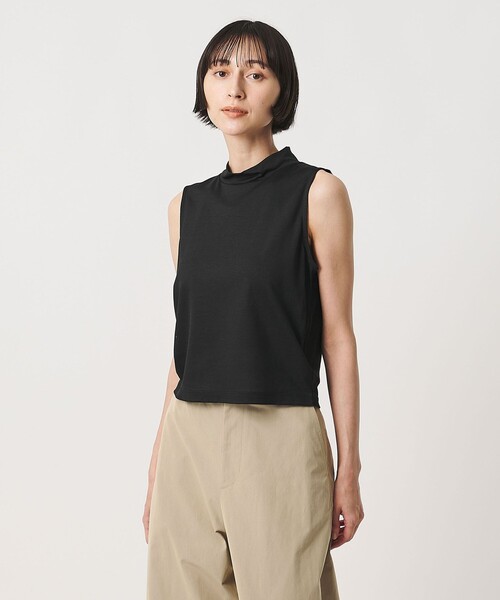 MIYAGI YUKA×TO UNITED ARROWS＞スタンドカラー ノースリーブ