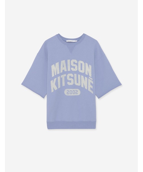 Maison Kitsune(メゾンキツネ)の「MAISON KITSUNE COLLAGE SHORT SLEEVE SWEATSHIRT(スウェット・メンズ・チャコール/スカイブルー系・XS/S/M)」の5枚目の写真