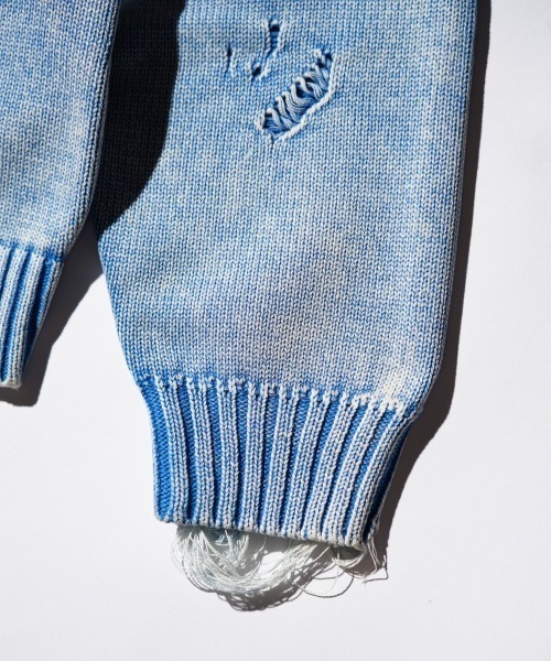 TOWNCRAFT（タウンクラフト）の「TOWNCRAFT / タウンクラフト COTTON DAMAGED CREW SWEATER コットン ダメージ クルーセーター（スウェット・メンズ・ブラック/パープル/ブルー/レッド・MEDIUM/LARGE）」の18枚目の写真