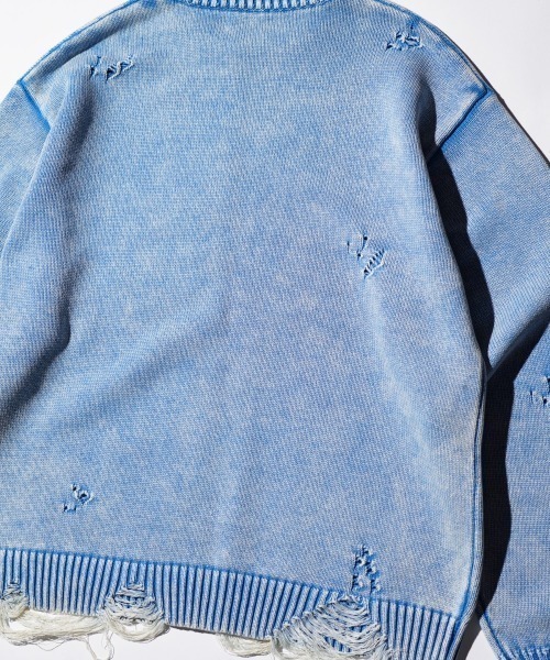 TOWNCRAFT（タウンクラフト）の「TOWNCRAFT / タウンクラフト COTTON DAMAGED CREW SWEATER コットン ダメージ クルーセーター（スウェット・メンズ・ブラック/パープル/ブルー/レッド・MEDIUM/LARGE）」の20枚目の写真