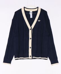 adidas アディダス W CABLE KNIT CARDIGAN ロングスリーブ KT1859 NIGHTINDIGO