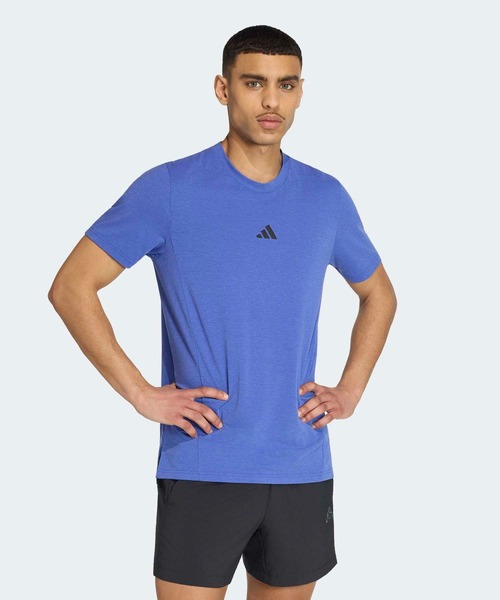adidas(アディダス)の「Designed for Training ワークアウト半袖Tシャツ / アディダス adidas(Tシャツ/カットソー・メンズ・ブルー系その他・3XL/LARGE/MEDIUM/X-LARGE/X-SMALL/SMALL/XX-LARGE/XX-SMALL)」の1枚目の写真