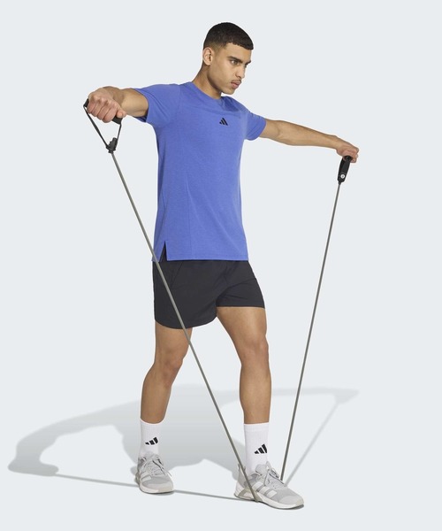 adidas(アディダス)の「Designed for Training ワークアウト半袖Tシャツ / アディダス adidas(Tシャツ/カットソー・メンズ・ブルー系その他・3XL/LARGE/MEDIUM/X-LARGE/X-SMALL/SMALL/XX-LARGE/XX-SMALL)」の5枚目の写真
