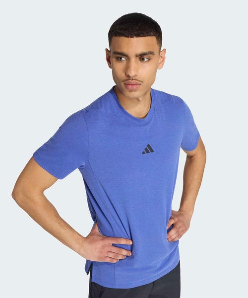 adidas(アディダス)の「Designed for Training ワークアウト半袖Tシャツ / アディダス adidas(Tシャツ/カットソー・メンズ・ブルー系その他・3XL/LARGE/MEDIUM/X-LARGE/X-SMALL/SMALL/XX-LARGE/XX-SMALL)」の3枚目の写真