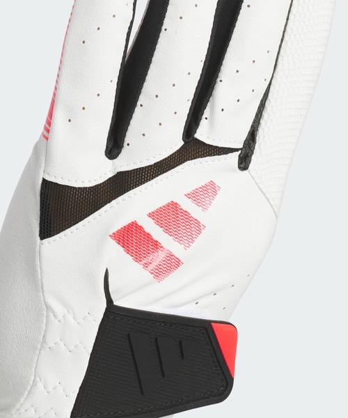 adidas(アディダス)の「アディゼロ グローブ【adidas Golf/アディダスゴルフ】(手袋・メンズ・ホワイト×レッド・23.0cm/24.0cm/25.0cm/26.0cm/21.0cm/22.0cm)」の3枚目の写真