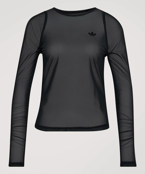 adidas(アディダス)の「アディダス オリジナルス スポーツ 長袖シャツ / アディダス adidas(Tシャツ/カットソー・レディース・ブラック・XX-LARGE/LARGE/MEDIUM/SMALL/X-LARGE/X-SMALL)」の4枚目の写真