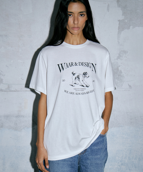 WAARFORWOMAN(ワール・フォー・ウーマン)の「WT-57 アニマルグラフィックTシャツ(3色)(Tシャツ/カットソー・レディース・チャコールグレー/ライトグレー/アイボリー・FREE)」の4枚目の写真