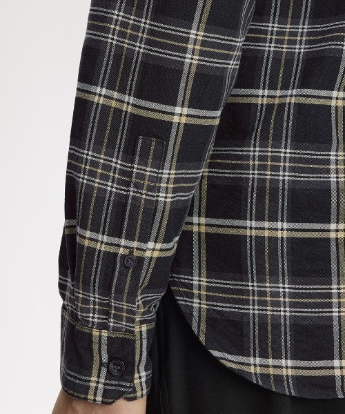 FRED PERRY(フレッドペリー)の「【先行予約受付中】Champagne Tartan Shirt/シャンパンタータンチェックシャツ(シャツ/ブラウス・メンズ・ブラック・M/L/S)」の6枚目の写真