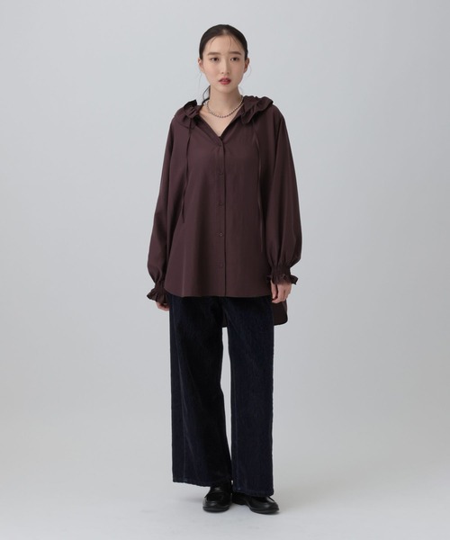LEPSIM（レプシィム）の「フロッキーデニムパンツ　1055023（その他パンツ・レディース・ネイビー/カーキブラウン・MEDIUM/LARGE）」の6枚目の写真
