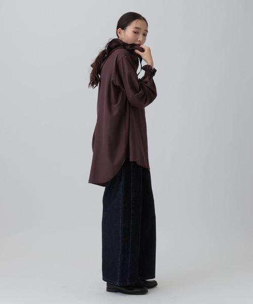 LEPSIM（レプシィム）の「フロッキーデニムパンツ　1055023（その他パンツ・レディース・ネイビー/カーキブラウン・MEDIUM/LARGE）」の7枚目の写真