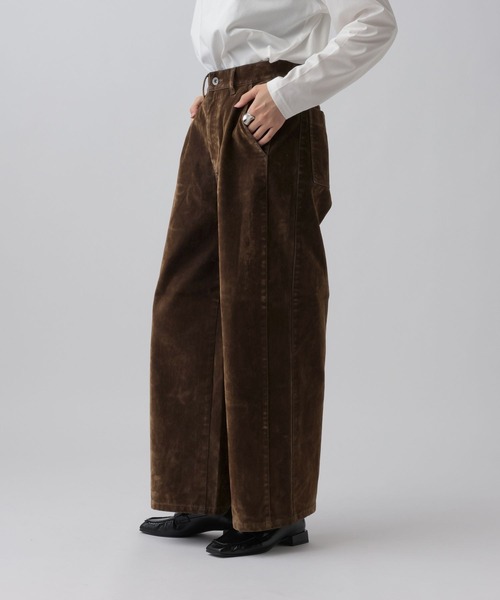 LEPSIM（レプシィム）の「フロッキーデニムパンツ　1055023（その他パンツ・レディース・ネイビー/カーキブラウン・MEDIUM/LARGE）」の10枚目の写真