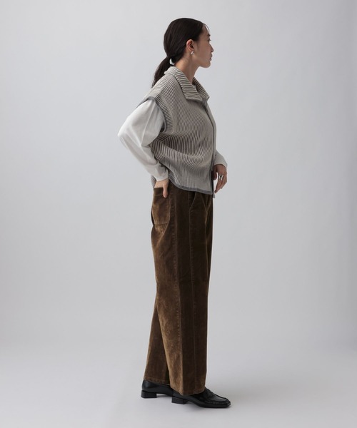 LEPSIM（レプシィム）の「フロッキーデニムパンツ　1055023（その他パンツ・レディース・ネイビー/カーキブラウン・MEDIUM/LARGE）」の13枚目の写真