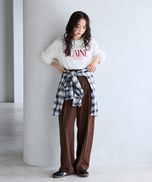 VIS(ビス)の「ロゴ&フォトアソートロングTシャツ(Tシャツ/カットソー・レディース・キナリ/ホワイト系その他/ホワイト・FREE)」の17枚目の写真