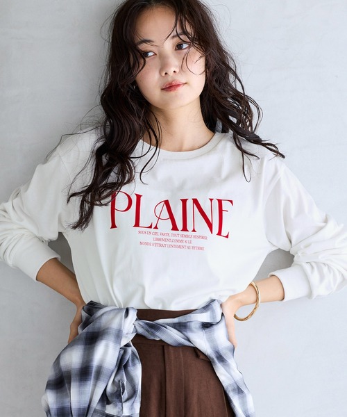VIS(ビス)の「ロゴ&フォトアソートロングTシャツ(Tシャツ/カットソー・レディース・キナリ/ホワイト系その他/ホワイト・FREE)」の15枚目の写真