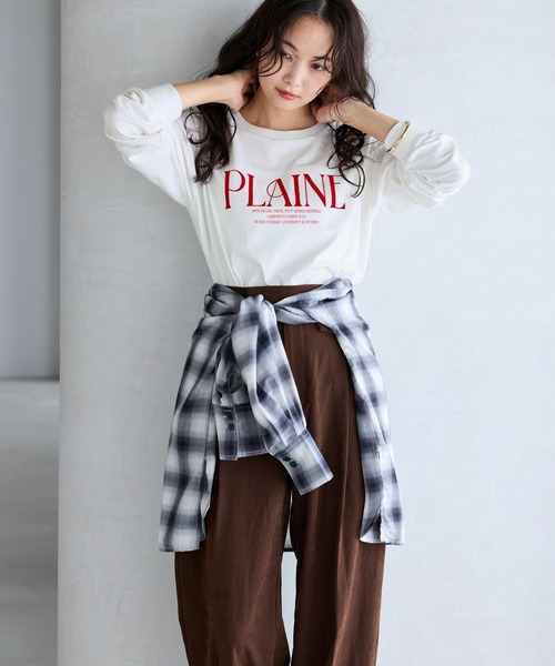 VIS(ビス)の「ロゴ&フォトアソートロングTシャツ(Tシャツ/カットソー・レディース・キナリ/ホワイト系その他/ホワイト・FREE)」の16枚目の写真